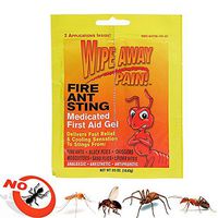 Fire Ant Medicated Gel Wipe Away Pain Camping Ointment Bug Insect Bite First Aid