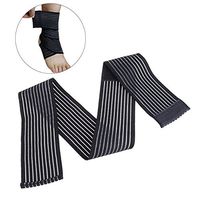 ROSENICE Ankle Protective Bandage Ankle Brace Wrist Elbow Support Wrap Bandage (Black)