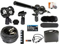 Professional Advanced Broadcast Microphone and accessories Kit for Canon EOS DSLR 5D Mark II III 6D 7D 7D II 77D 80D 70D 60D T6s T7i T6i T5i T4i T3i SL1 Cameras