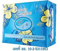 Happyland2u Bio Sanitary Pads Beauty Comfort - Ultra Thin Bio Sanitary Pads for Normal Flow/Day Use Long 24.5 Cms /10 Pads