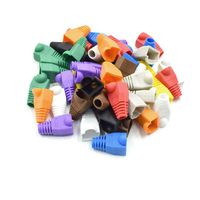 TUOREN Mixed Color CAT5E CAT6 RJ45 Ethernet Network Cable Connector Plug Cover 50Pcs
