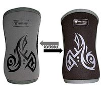 Frost Giant Fitness 7mm Neoprene Knee Sleeve for Weightlifting, Crossfit, Power Lifting, Bodybuilding and Gym Workouts, Flexible and Supportive Compression, Men and Women (Grey Reversible, Large)