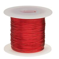 Remington Industries 24SNSP 24 AWG Magnet Wire, Enameled Copper Wire, 1.0 lb, 0.0221" Diameter, 803' Length, Red