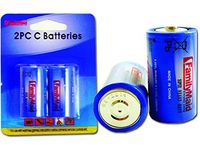 2 pcs C Batteries Blister Card, Case of 96