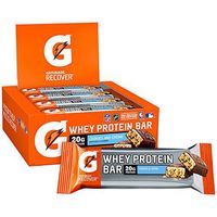 Gatorade Whey Protein Bars, Cookies & Crème, 2.8 oz bars (Pack of 12, 20g of protein per bar)