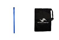 Darice DIY Crafts Supplies Gift Wrapping Ribbon Satin Royal Blue 3/8 inches x 8 Yards (24 Pack) 2958 457 Bundle with 1 Artsiga Crafts Small Bag