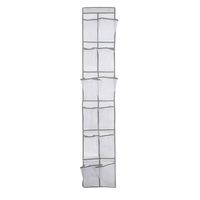 Rerii Over Door Shoe Organizer, 12 Large Mesh Pocket, 2 Stainless Steel Hook, Hanging Shoes Organizer Storage Holder Rack