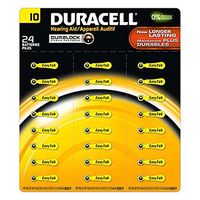 Duracell Duralock 24pk Hearing Aid Device Battery 1.4v Zinc Size 10