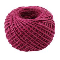 uxcell Burlap Holiday Decor Crafts Gift Wrapping String Rope Ribbon Roll 50M Length Fuchsia