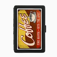 Perfection In Style Black Color Metal Cigarette Case D-248 Coffee Fine Aroma Hits The Spot