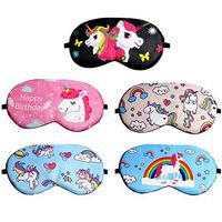 Zoylink Sleep Mask Soft Cute Cartoon Animal Horn Sleep Eyeshade Eye Sleep Cover Eye Mask