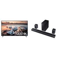 Samsung QN75Q900RBFXZA Flat 75" QLED 8K Q900 Series Smart TV (2019) With HW-Q90R Samsung Dolby Atmos' Q90R Series Soundbar