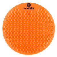 AirWorks AWSFUS007-BX Splash Free Urinal Screen, Mango, 0.22 lb, 8" Height, 6" Width, Orange (Pack of 10)