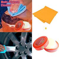 Natural Multi-Purpose Cleaner Brilliaire Polisher +1PC Cleaning Rag Combination,Universal Cleaning Paste,Cleans Stainless Steel,Copper, Silverware,Shower Glass,Induction Cookers (multicolor)