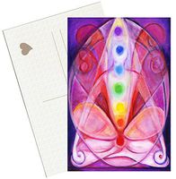 Root Chakra Love and Romance Energy 4"x6" Set of 6 Linen Postcards