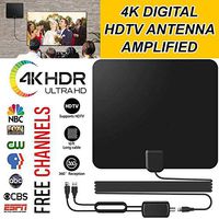 Vmade Newest HD Digital Indoor Amplified TV Antenna Support 4K,1080p HDTV,DTV,TV Amplifier Signal Booster Receive Digital Signals for Free National and Local Television Programs