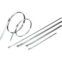 11" Type 304 Self-Lock Heavy Duty Stainless Steel Zip Ties, 350lbs Test, 100 pcs/pack