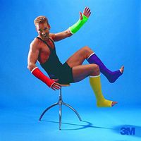 3M Scotchcast Plus 4" x 4 yd. Blue Casting Tape