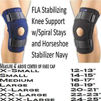 FLA Safe-T-Sport Stabilizing Knee Support, Navy, Medium