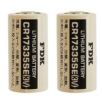 2x Sanyo FDK CR17335SE 2/3A Lithium Manganese Dioxide Battery