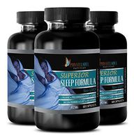 Sleep aid Pills for Adults - Superior Sleep Formula 952 Mg - melatonin theanine - 3 Bottles (180 Capsules)
