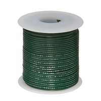 Remington Industries 20UL1007STRGRE UL1007 20 AWG Gauge Stranded Hook-Up Wire, 300V, 0.0320" Diameter, 100' Length, Green
