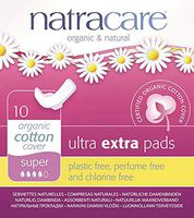 Natracare Ultra Extra Pads with Wings, Super, 10 Count
