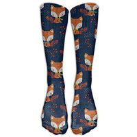 Gege New Cute Fox Compression Socks Soccer Socks Knee High Socks for Running,Medical,Athletic,Edema,Diabetic,Varicose Veins,Travel,Pregnancy,Shin Splints,Nursing