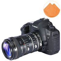 First2savvv XJPJ-CCW-16 silver Auto Focus Macro Extension Tube Set for Canon EOS DSLR SLR Lens, Extreme Close-Ups for Canon EOS 50D 60D 60Da 70D 7D 5D 6D 760D + orange Cleaning cloth