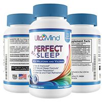 Perfect Sleep Natural Sleep Aid Pills - Fast Relaxation - Stay Asleep - Wake Up Refreshed - Safe Non-Habit Forming Formula w/Melatonin & Valerian Root - 100% Money Back Guarantee
