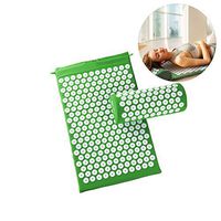 Uscyo Acupressure Set Acupressure mat for Soothing Relaxation, Acupressure Pillow to Relieve Head Neck Pain Promoting Blood Circulation