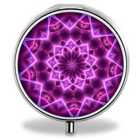 IMLONE Pill Organizer, Customized Magic Flower Pill Boxes with 3 Components for Purse