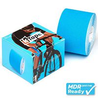 K-Tape Original Latex-Free Kinesiology Tape with Cotton and Long Lasting Physiobond Adhesive Single Roll - Blue - 5cmx5m