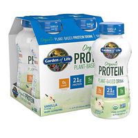 Garden of Life Organic Plant-Based Protein Shake - Vanilla, 16-Pack, Vegan Ready to Drink Protein Shakes, 21g Clean Complete Protein, 5g MCTs, 0g Sugar, 16-11 fl oz Non Dairy Plant Based Drinks
