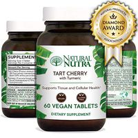 Natural Nutra Tart Cherry Extract with Turmeric Curcumin, Supplement for Inflammation Relief and Joint Health, 60 Vegan Tablets