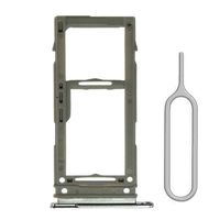 Afeax Single SIM Card Tray Holder Slot Replacement Compatible with Samsung Galaxy S10/S10 Plus (Silver)