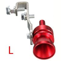 MASO Universal Blow-Off Valve Turbo Sound Whistle,Car Motorcycle Exhaust Pipe Whistle(Red/L)