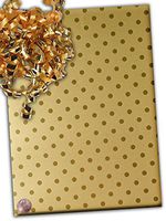 30" X 15' Gold Polka Dots Gift Wrap