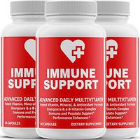 Immune System Support Supplement - Immunity Booster Defense Capsules with Vitamins C, D & Zinc - Greater Immunity Than Elderberry - Healthy Immune Booster for Protection - 3 Bottles 180 Capsules