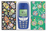 Colorful Paper Pocket Facial Tissues - 6 Packs (Mix 1) Bicycles, Skulls, Nokia Mobile, Purse Tissues, Paper Pocket Hankies