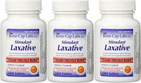 Bisacodyl 5 mg Generic for Dulcolax Laxative Enteric Coated Tablets Bottle of 1000 ea Pack of 3 Total 3000 Tablets
