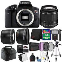 Canon EOS Rebel T6 18MP Digital SLR Camera 18-55mm Lens Slave Flash and 8GB Accessory Bundle