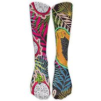 Pitaya, Papaya Knee High Graduated Compression Socks For Women And Men - Best Medical, Nursing, Travel & Flight Socks - Running & Fitness