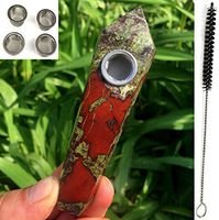 Natural Dragon Blood Wand Healing Crystal Stone with 5pcs Screen Filters and 1 Brush