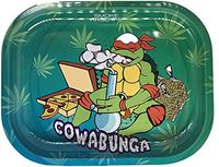 Smoke Arsenal Premium Small Rolling Tray"Cowabunga" 7" x 5"
