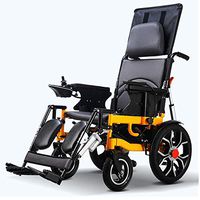 XHNICE Foldable Electric Power Wheelchair, Lightweight Fully Lying Motorized Scooter,24V20Ah