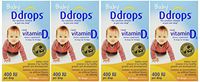 Ddrops Baby 400 Iu 90 Drops 0.08 Fluid Ounce (4 Pack)