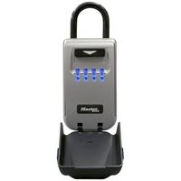 Master Lock 5424D Set Your Own Combination Portable Lock Box with Light Up Dials, 6 Key Capacity