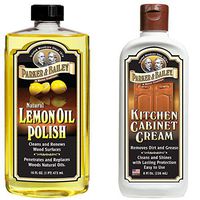 Parker and Bailey Natural Lemon Oil Polish Bundled with Kitchen Cabinet Cream