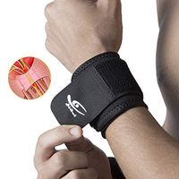 HiRui 2 PACK Wrist Compression Strap and Wrist Brace Sport Wrist Support for Fitness, Weightlifting, Tendonitis, Carpal Tunnel Arthritis, Wrist Pain Relief-Wear Anywhere-Unisex,Adjustable